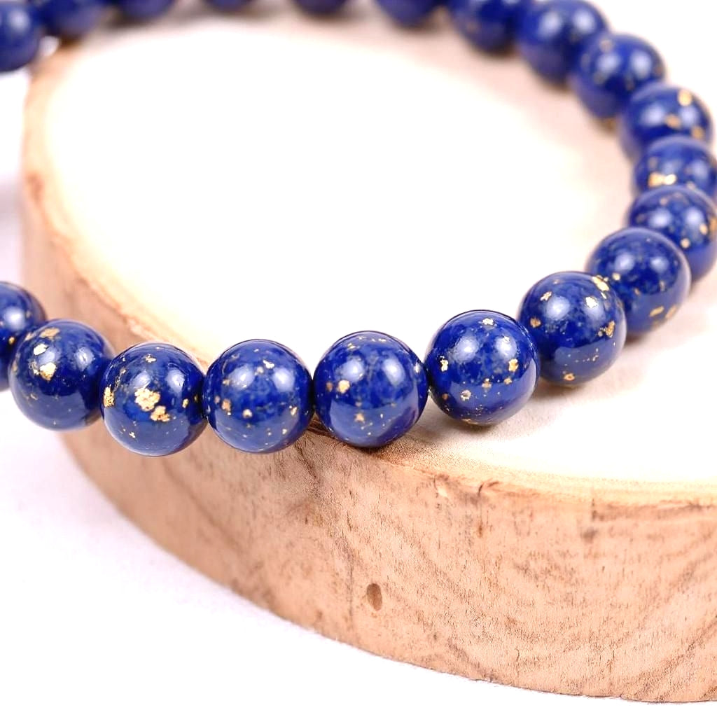 Bracelet Certified Lapiz Lazuli Bracelet for Spiritual Growth and Stress Reduction