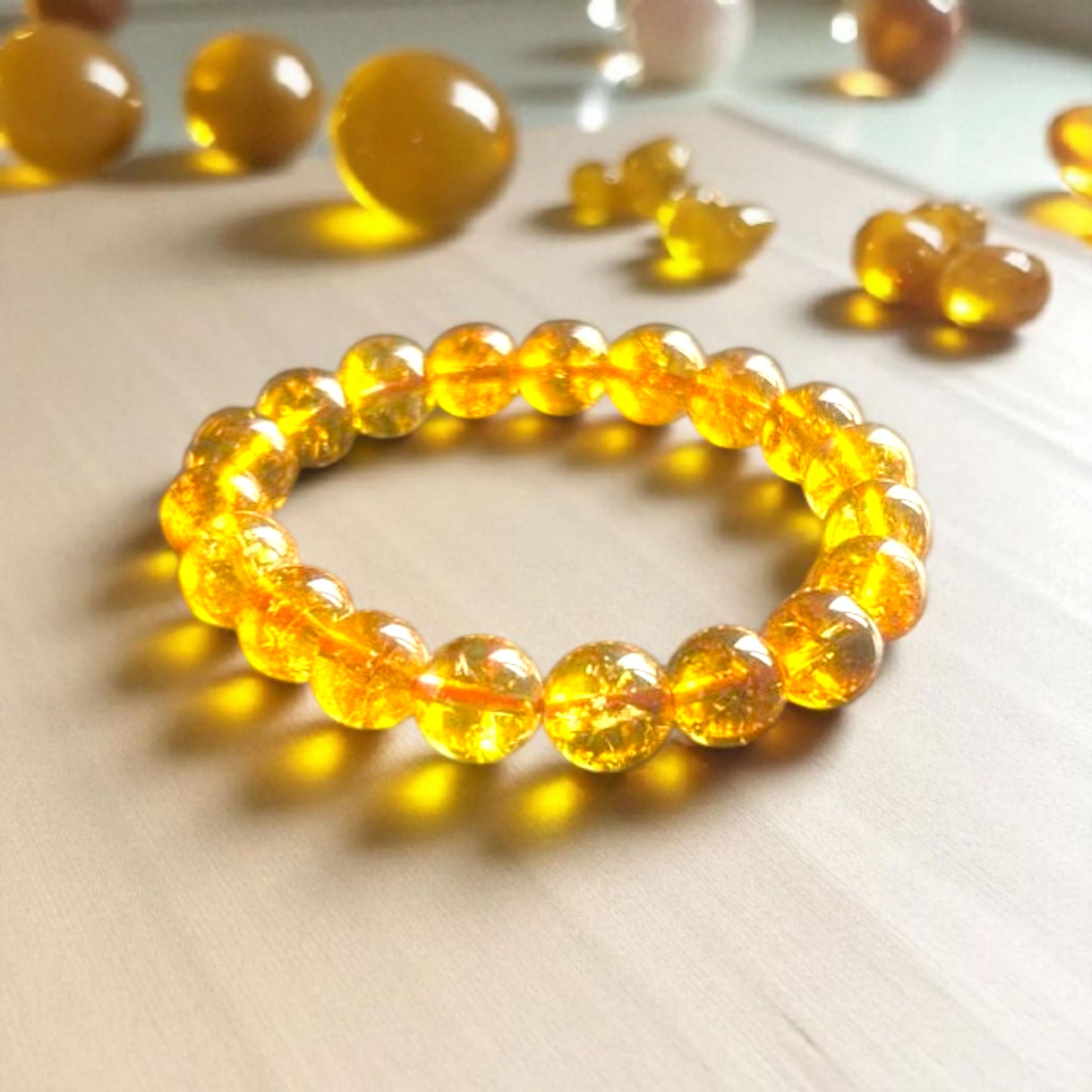 Bracelet Citrine Certified AAA Grade Bracelet for Money, Wealth and Good Luck