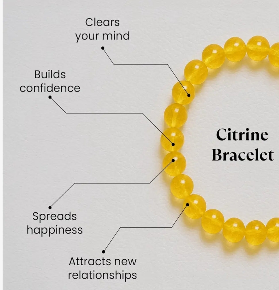 Bracelet Citrine Certified AAA Grade Bracelet for Money, Wealth and Good Luck