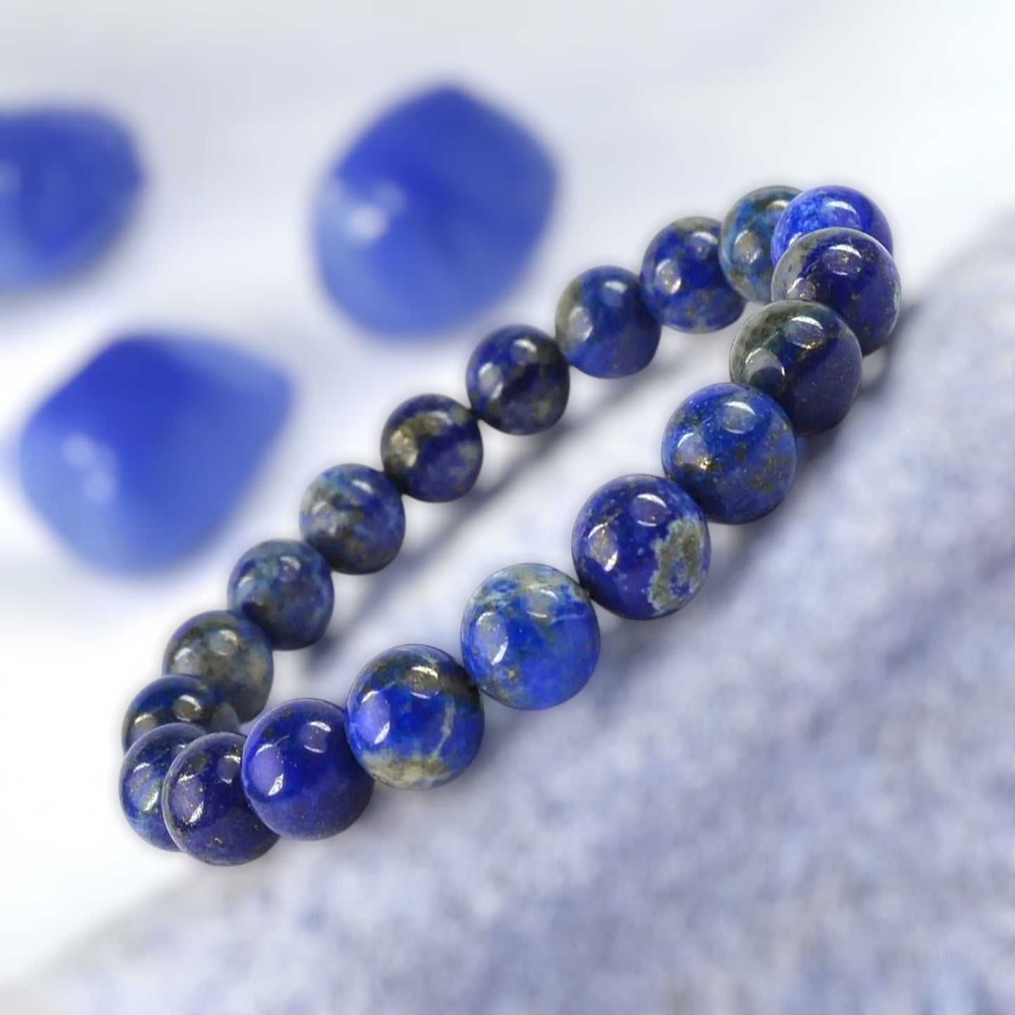 Bracelet Certified Lapiz Lazuli Bracelet for Spiritual Growth and Stress Reduction