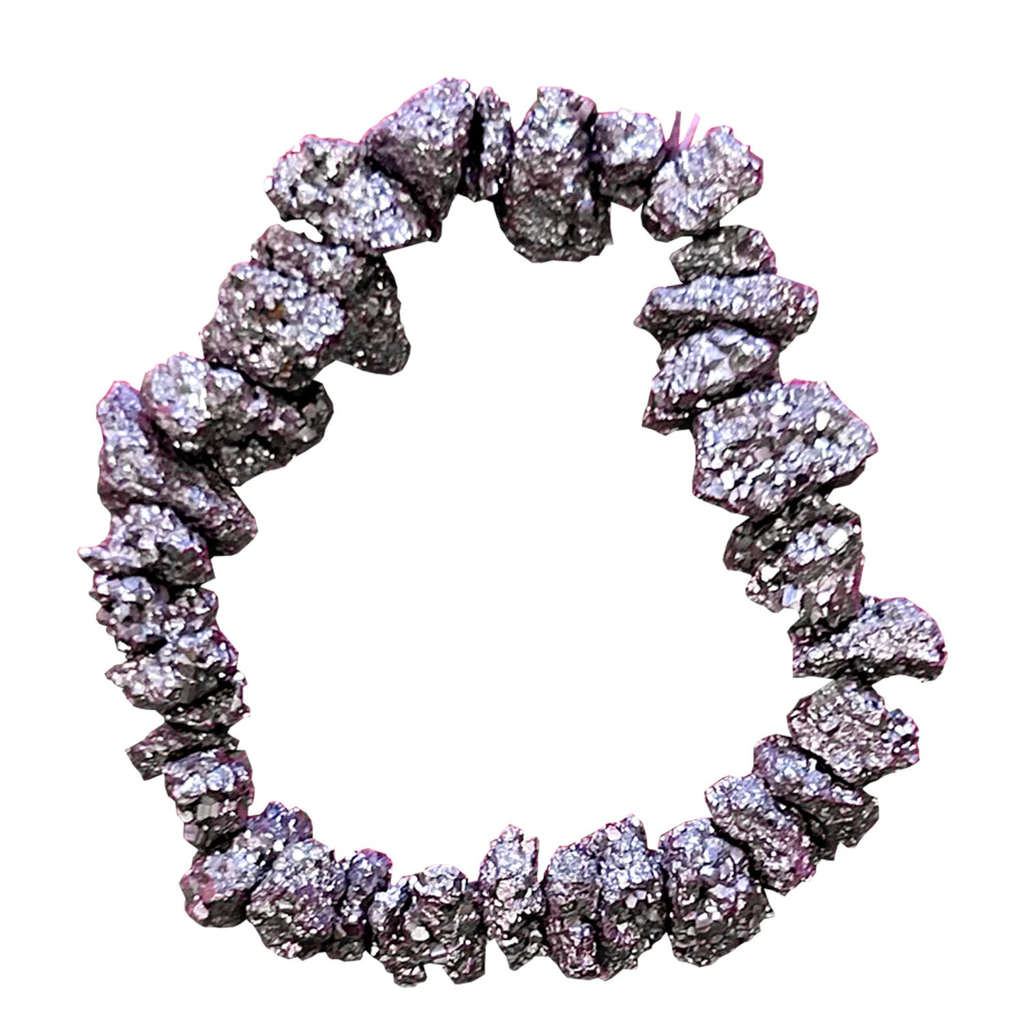 Handcrafted raw pyrite bracelet, perfect for manifestation and amplifying positive energy with its natural, organic look.
