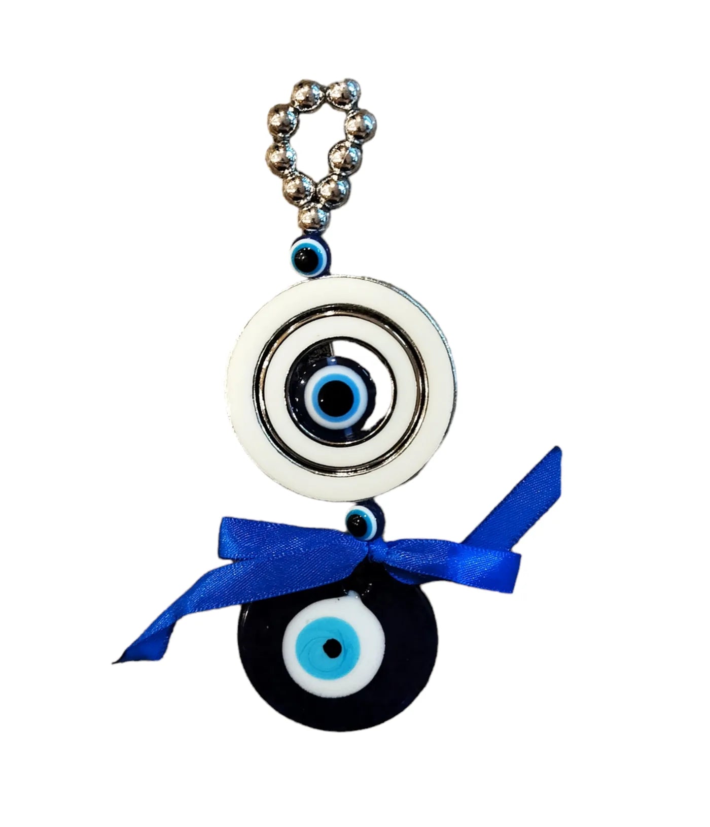 Evil Eye Amulet with 4 Eyes – 6x2 inches for protection from negative energies