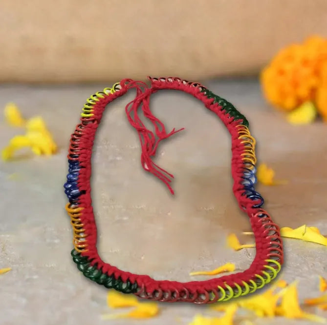 Handmade Multicolor Bangles Mala for Offering to Maata during Religious and Spiritual Rituals.