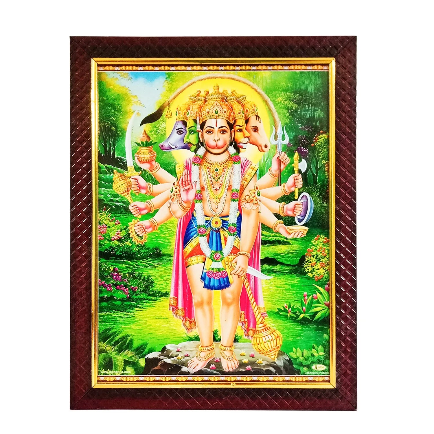 HanumanJi Panchmukhi Standing Photo Frame