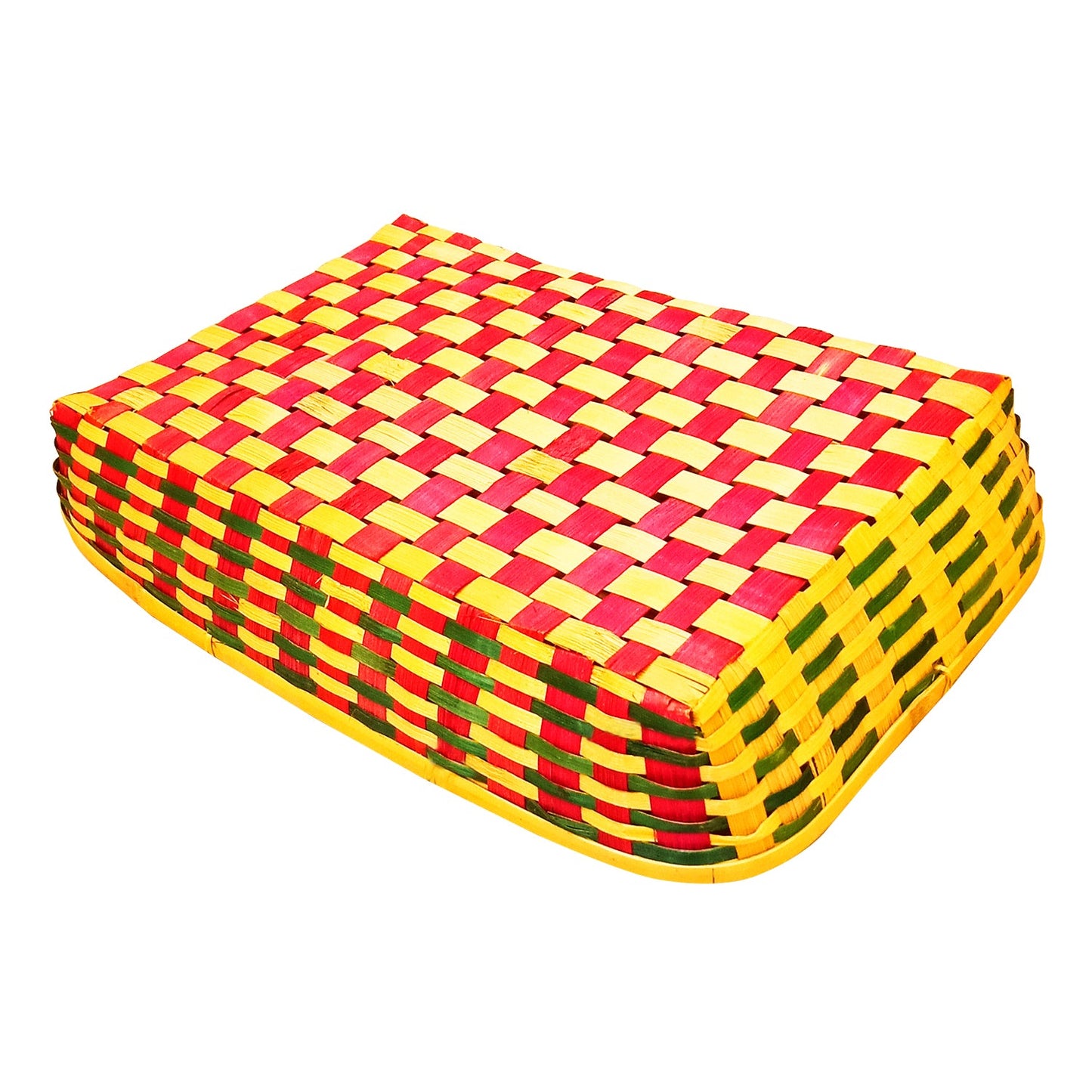 Designer Handmade Weaved Bamboo Baskets for Home, Kitchen, Gifts and Decoration (14 Inches * 21 Inches)