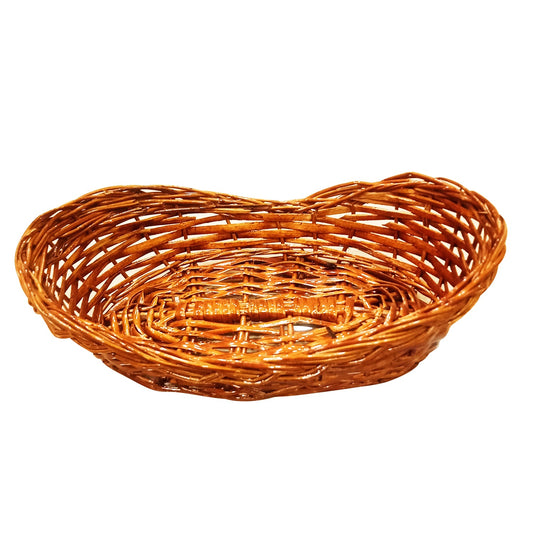 Natural Handmade Weaved Bamboo Basket – Eco-friendly 9-Inch Storage Basket for Home & Kitchen