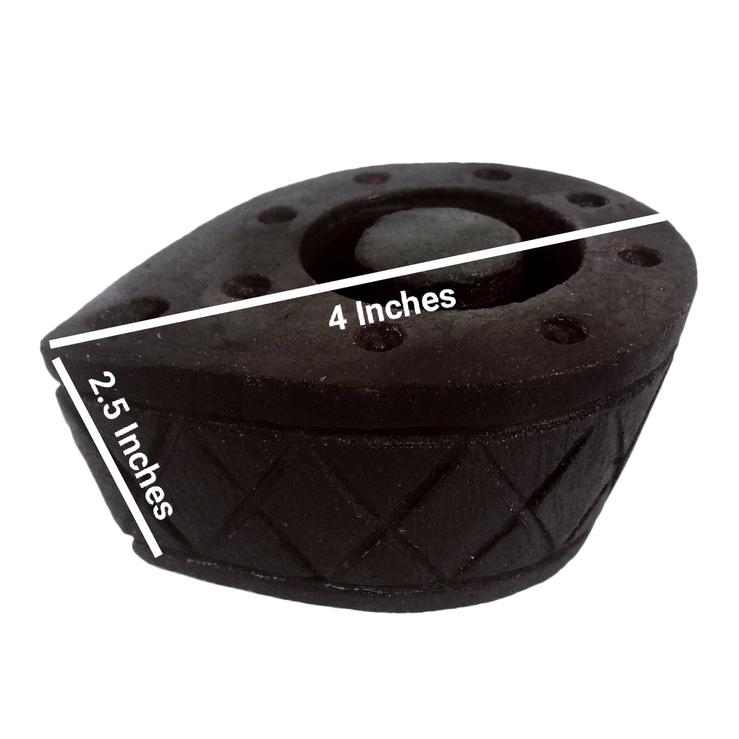 Handcrafted Black Sandstone Diya – 4 Inch Decorative Diya to Promote Creativity and Harmony