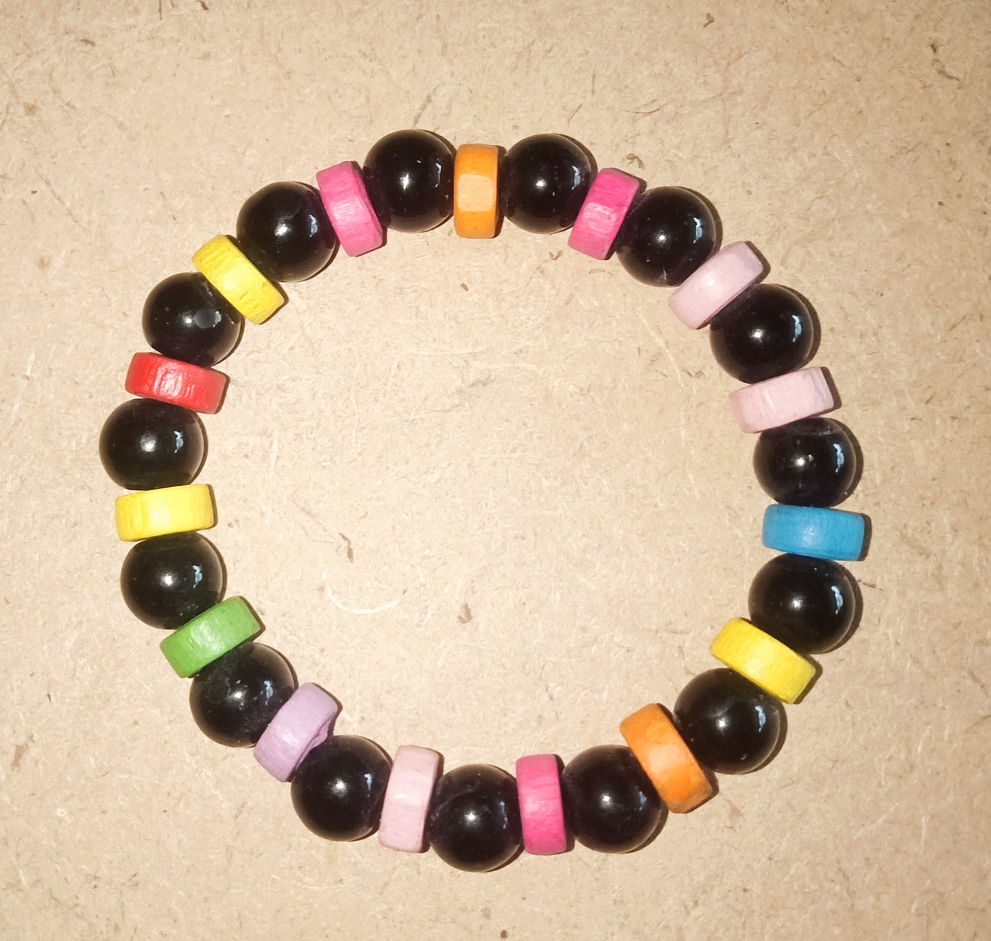 Bracelet Wooden and Stone Beads Bracelet