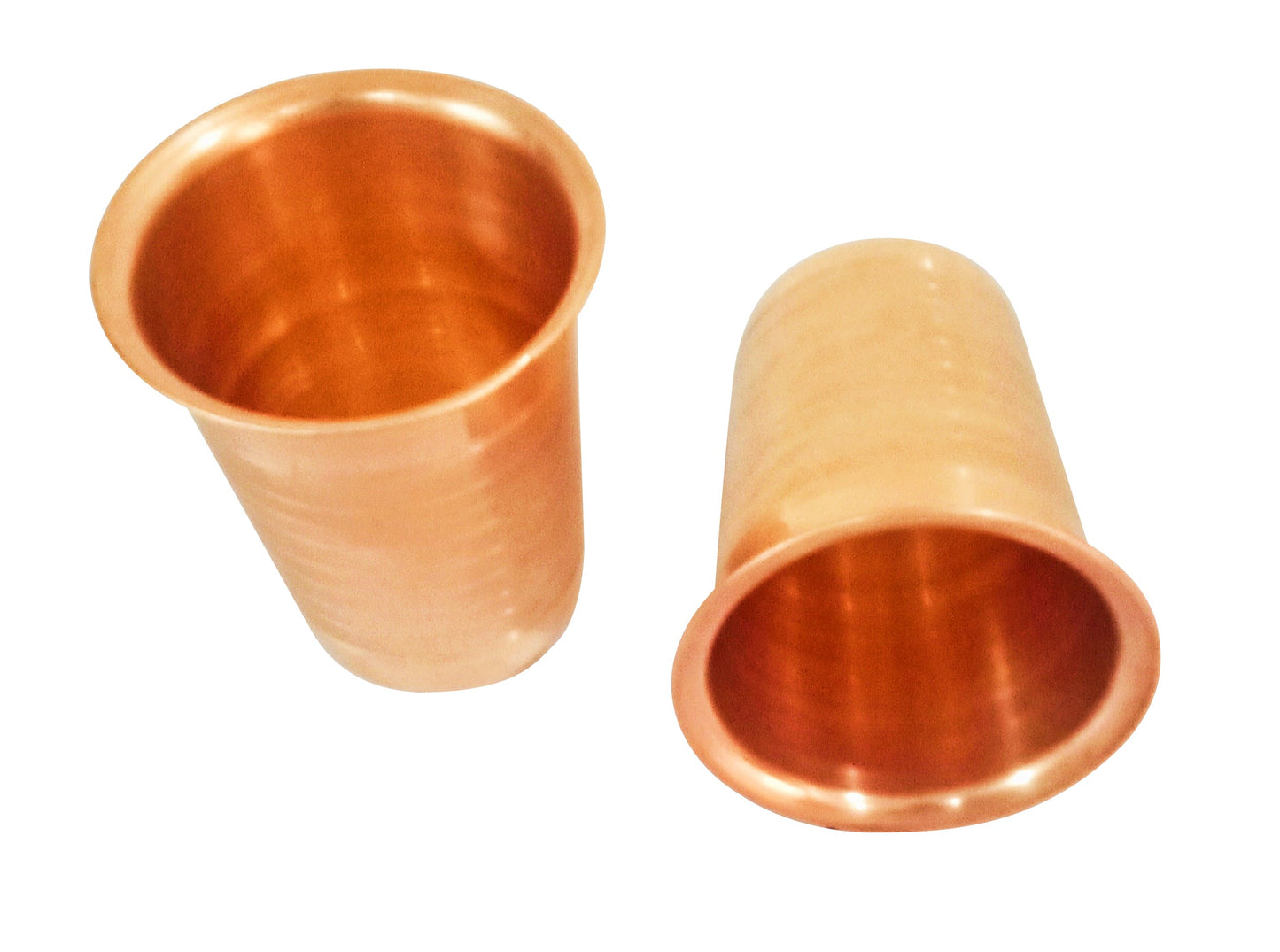 Copper Glass Tumblers Diamond Cut Set of 2 ( 200 ml)