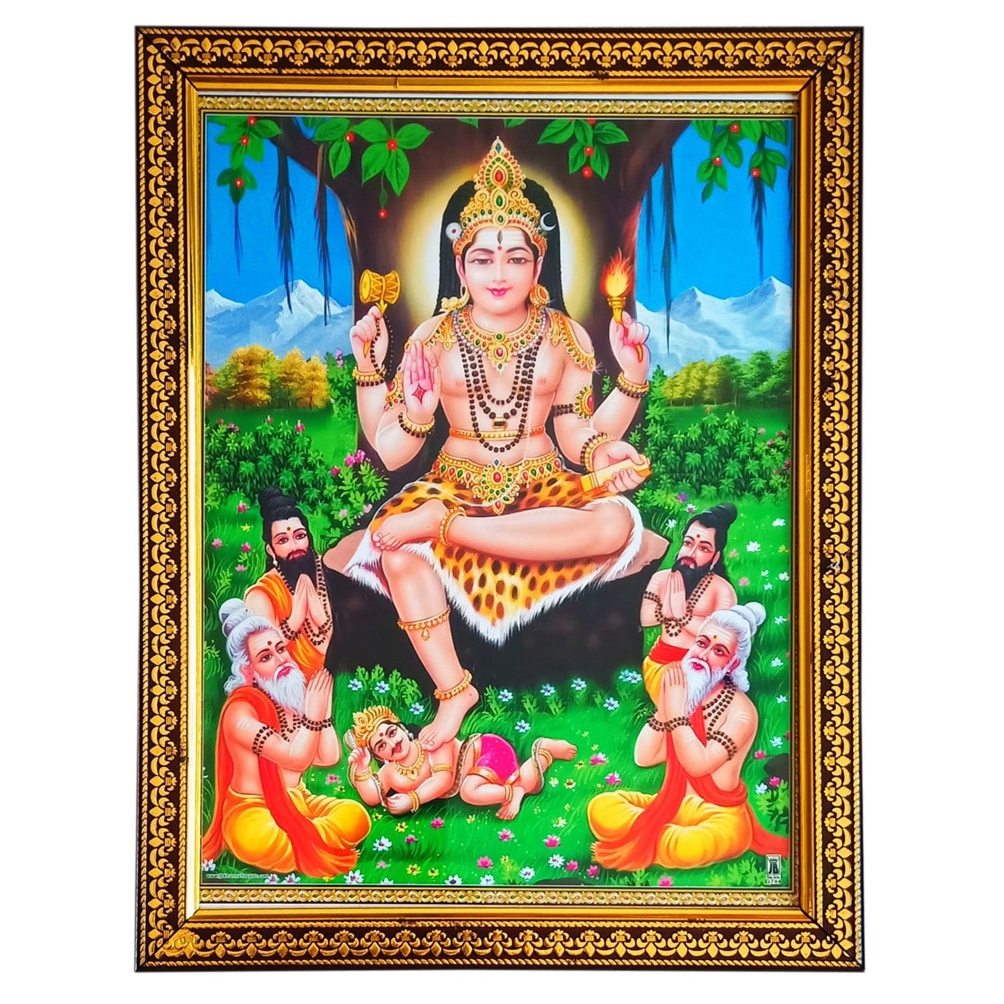 Dakshinamurti Photo Frame (9 Inches * 12.5 Inches)