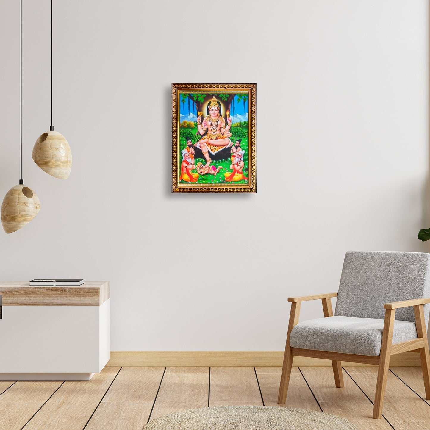 Dakshinamurti Photo Frame (9 Inches * 12.5 Inches)