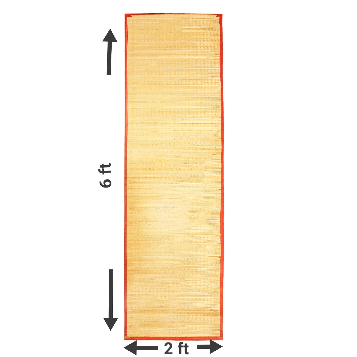 Kusha Aasan / Bhojanam Korai Sitting Mat | Natural Korai River Grass Floor Mat (Size : 21 Inches x 66 Inches)