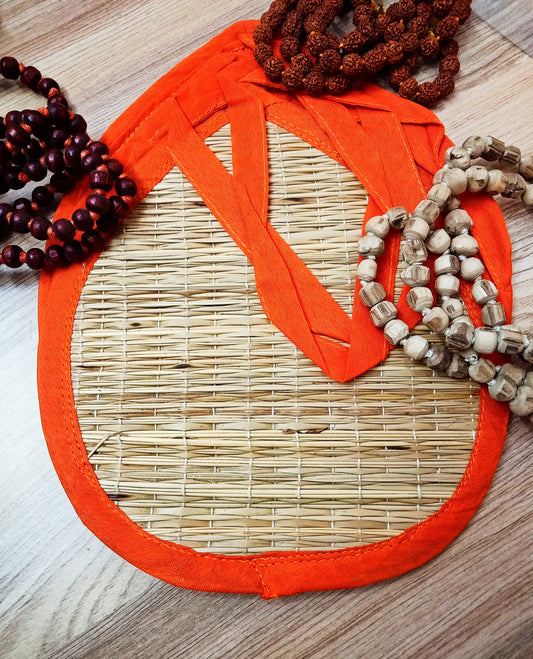 Darbha grass Jaap Mala Bag for traditional meditation and rituals, designed to purify offerings.