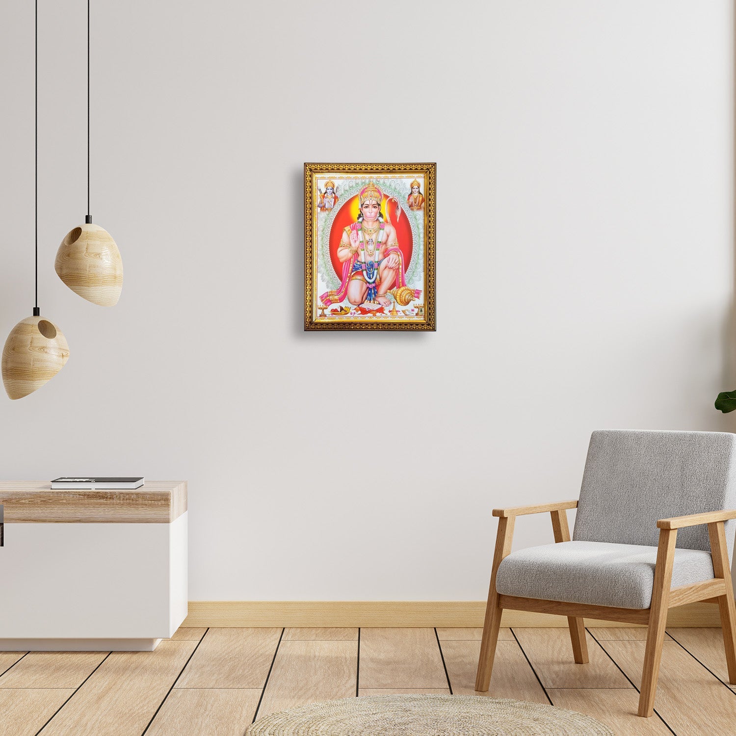 Hanumanji Sitting Photo Frame