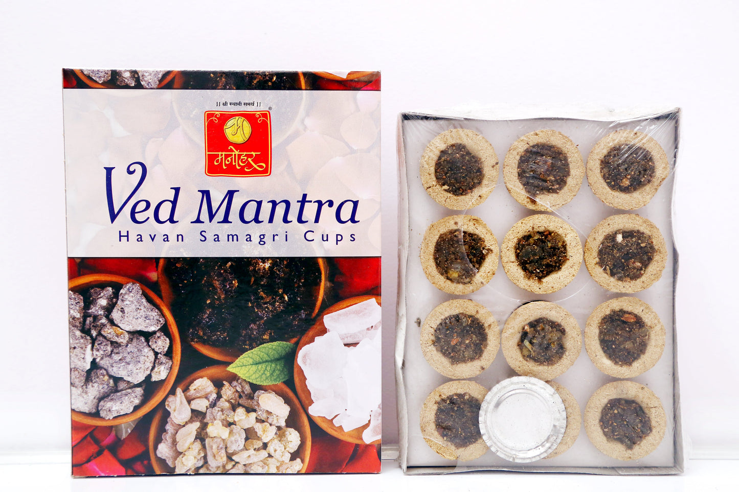 Dhoop Cups - Ved Mantra Sambrani Cups - Pack of 12