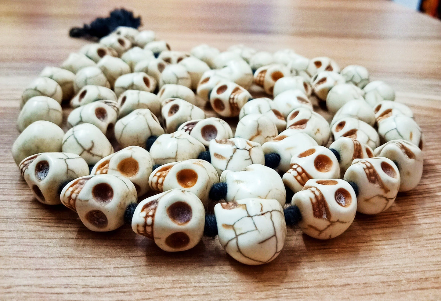 NarMund Mala / Curved Skull Beads Mala for Jaap and Wearing