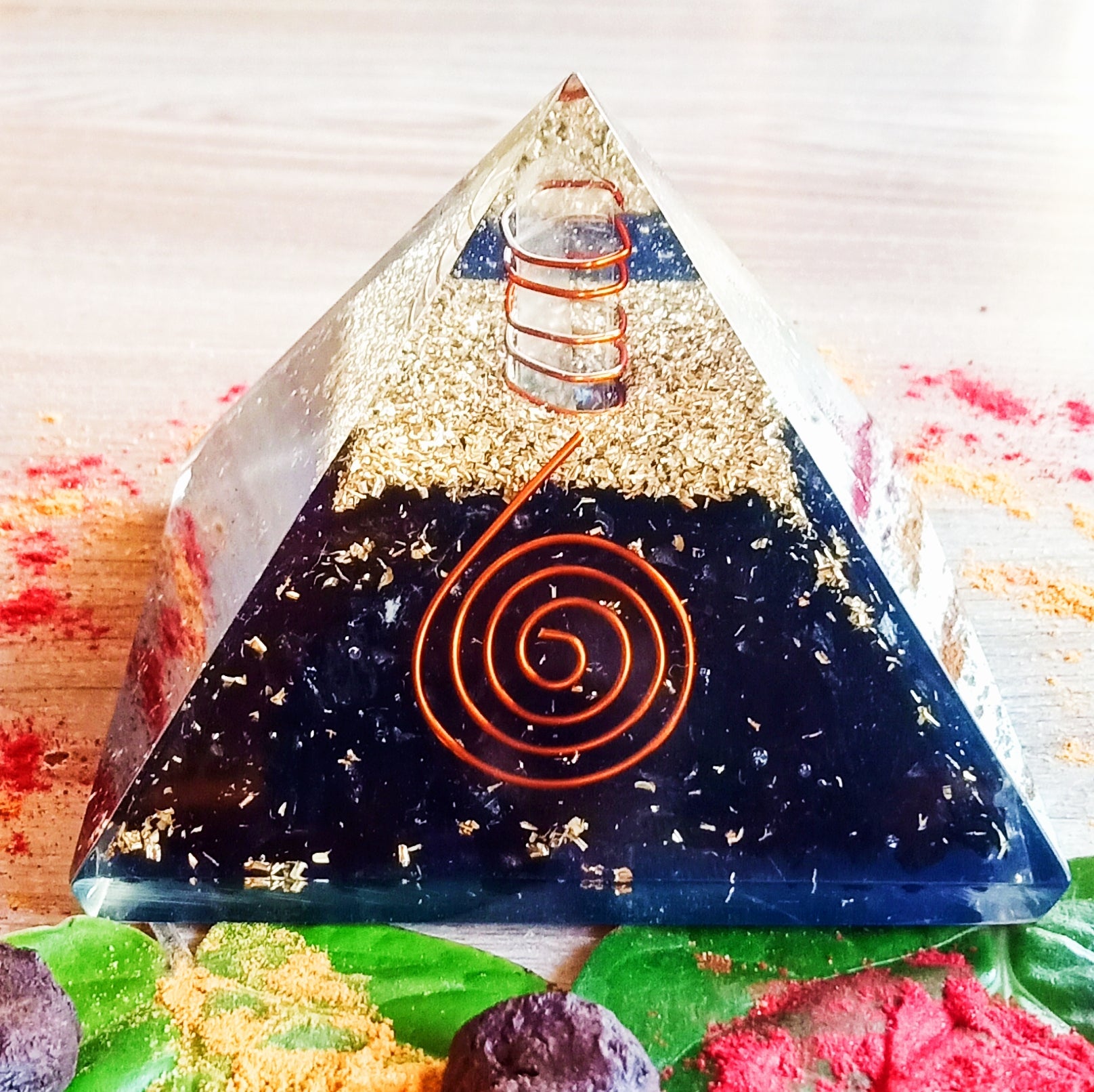 Pyramid Orgone Black Tourmaline