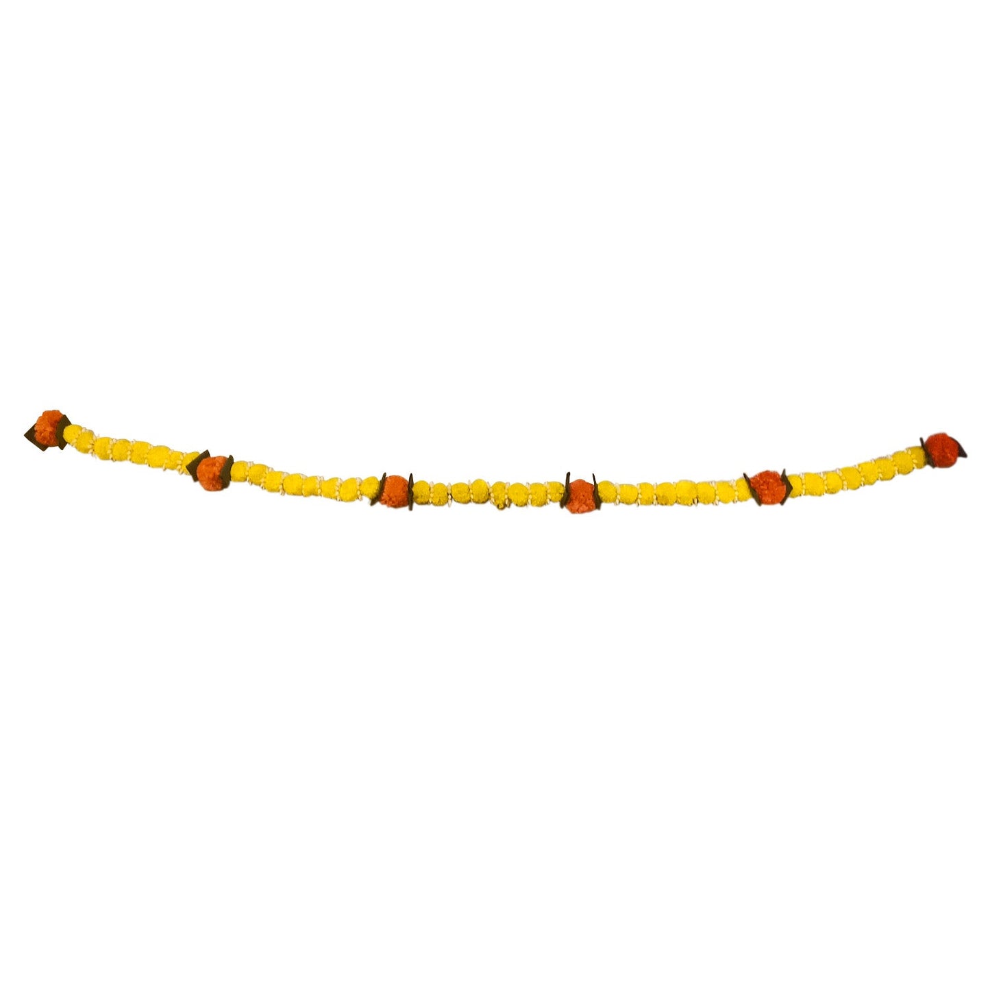 Toran Genda Flower with Leaves Door Hanging/ Bandarwal /Toran for Door (60 Inches)