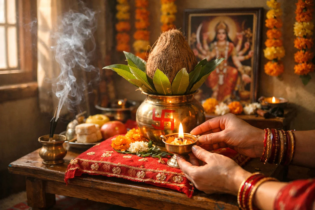 Navratri Vrat Vidhi 2026 — Ghatasthapana Se Kanya Pujan Tak Step by Step Guide