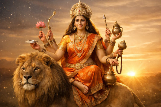 Navratri Day 4 — Maa Kushmanda Puja Vidhi, Mantra, Malpua Bhog Aur Universe Banane Ki Kahani | Chaitra Navratri 2026