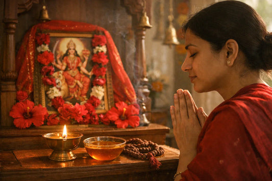 Navratri Day 6 — Maa Katyayani Puja Vidhi, Vivah Mantra, Shehad Bhog Aur Kahani | Chaitra Navratri 2026