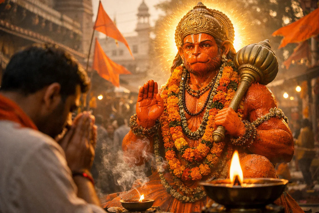 Hanuman Jayanti 2026 — Date, Puja Vidhi, Sindoor Story, Mantras & 41-D – My Divine Sutra