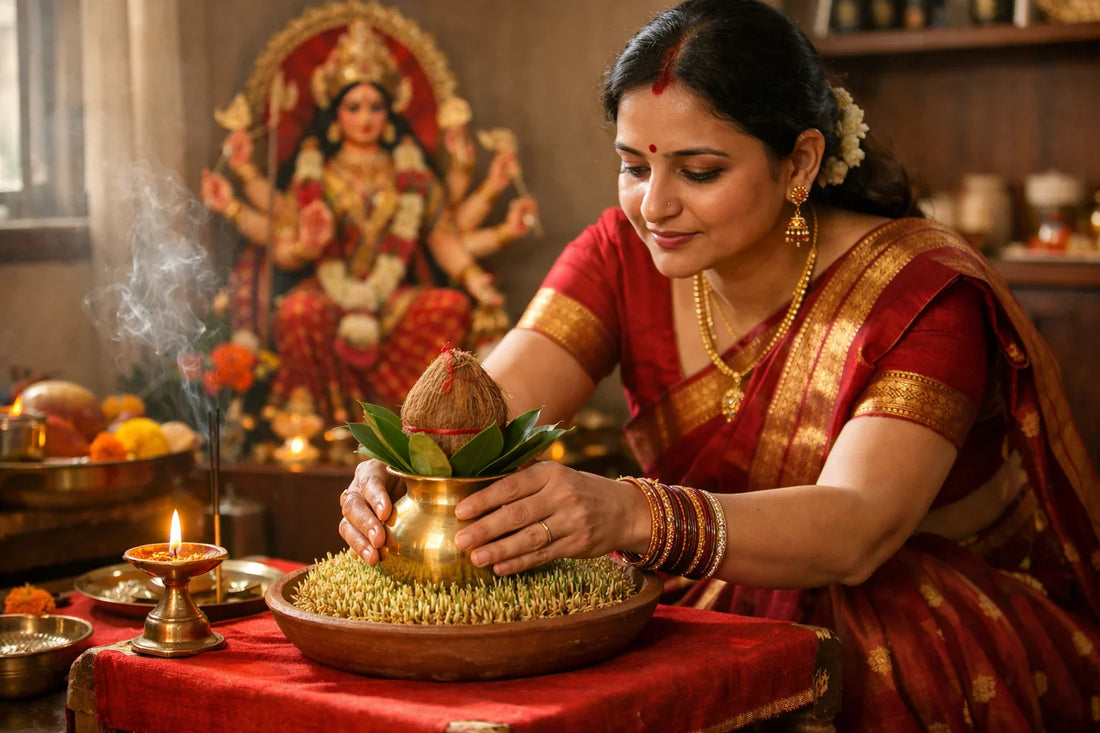 Ghatasthapana 2026 — Exact Muhurat, Step-by-Step Kalash Sthapana Vidhi & Complete Samagri List