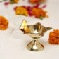 Brass Diya Five Face Star Deep for Pooja - 6 cms Diameter * 4 cms Height (Pack of 2)
