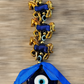 Golden Evil Eye with 3 Horses