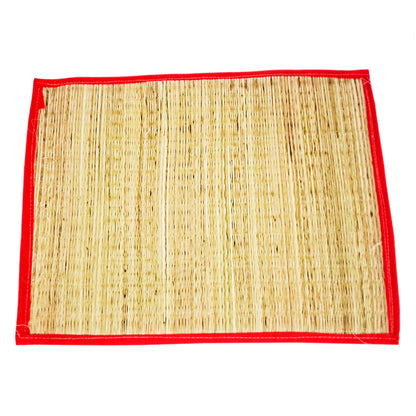 Kusha Aasan | Organic Handmade Kusha Grass Mat, Eco-Friendly Sitting Mat for Pooja & Prayer (14*18 Inches, Pack of 4)