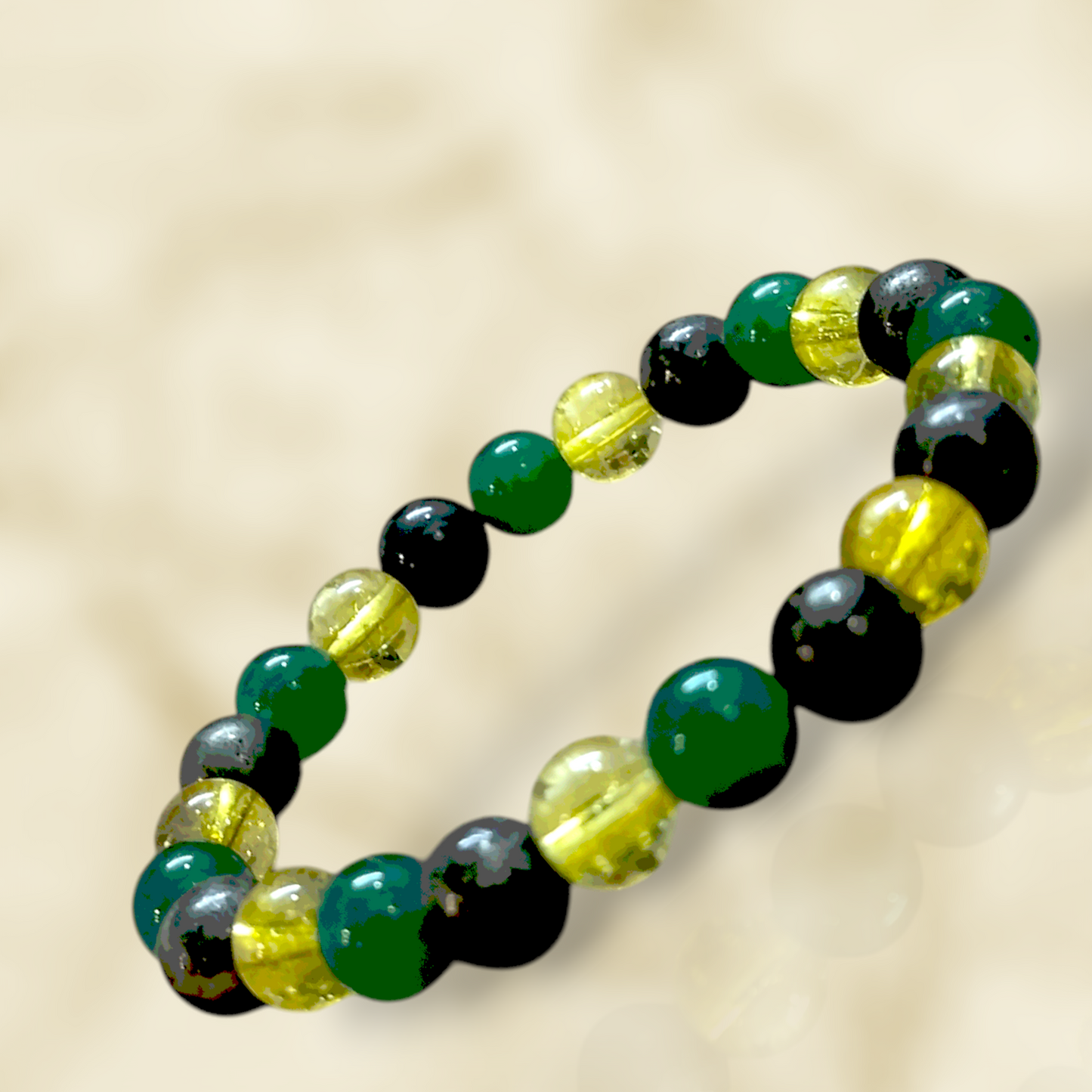 Bracelet Money Magnet Pro Bracelet for Luck and Abundance (Aventurine, Citrine, Pyrite)