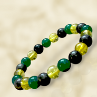 Bracelet Money Magnet Bracelet for Wealth, Abundance & Luck – Natural Aventurine, Citrine & Pyrite Crystals