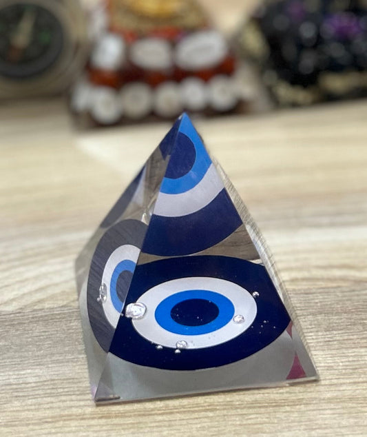 🎁 Pyramid Orgone Pyramid / Evil Eye Pyramid for Positive Energy (100% off)