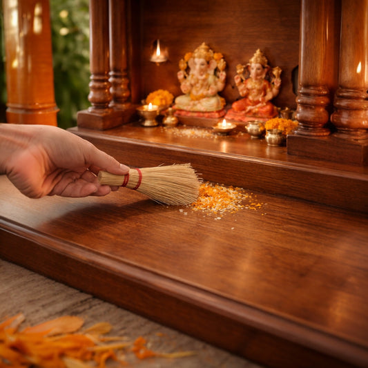 Mini Pooja Jhadu | Pooja Broom to please Goddess Laxmi |For your Home Temple | Mandir