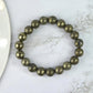 Bracelet Pyrite Polished Bracelet for Wealth, Protection & Grounding Energy