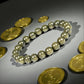 Bracelet Pyrite Polished Bracelet for Wealth, Protection & Grounding Energy