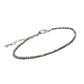 Anklet Pyrite Diamond Cut Energised Adjustable Pyrite Anklet for Prosperity and Protection