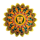 Rangoli Sticker Self Adhesive Festive Floor Sticker for Home and Pooja Room (8 - 10 inches diameter)