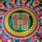 Rangoli Sticker Self Adhesive Festive Floor Sticker for Home and Pooja Room (8 - 10 inches diameter)