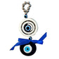 Evil Eye Amulet with 4 Eyes – 6x2 inches for protection from negative energies