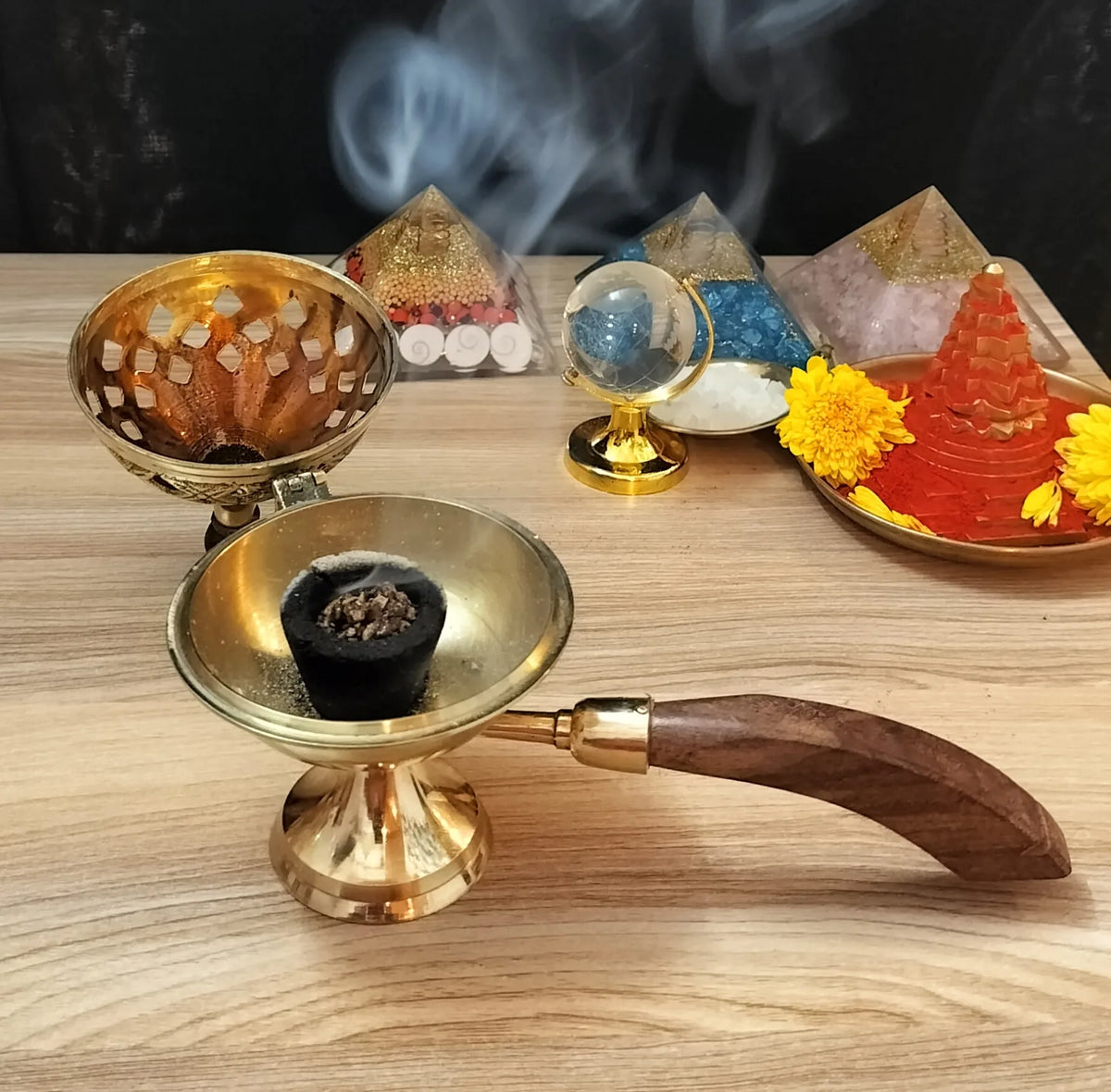 Daani Buy Premium Brass Dhoop Daani for Pooja & Home Temple | My Divine Sutra