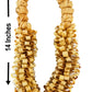 Chandan scented wooden mala made from sandal bark chips – ideal for deity photos and pitru puja