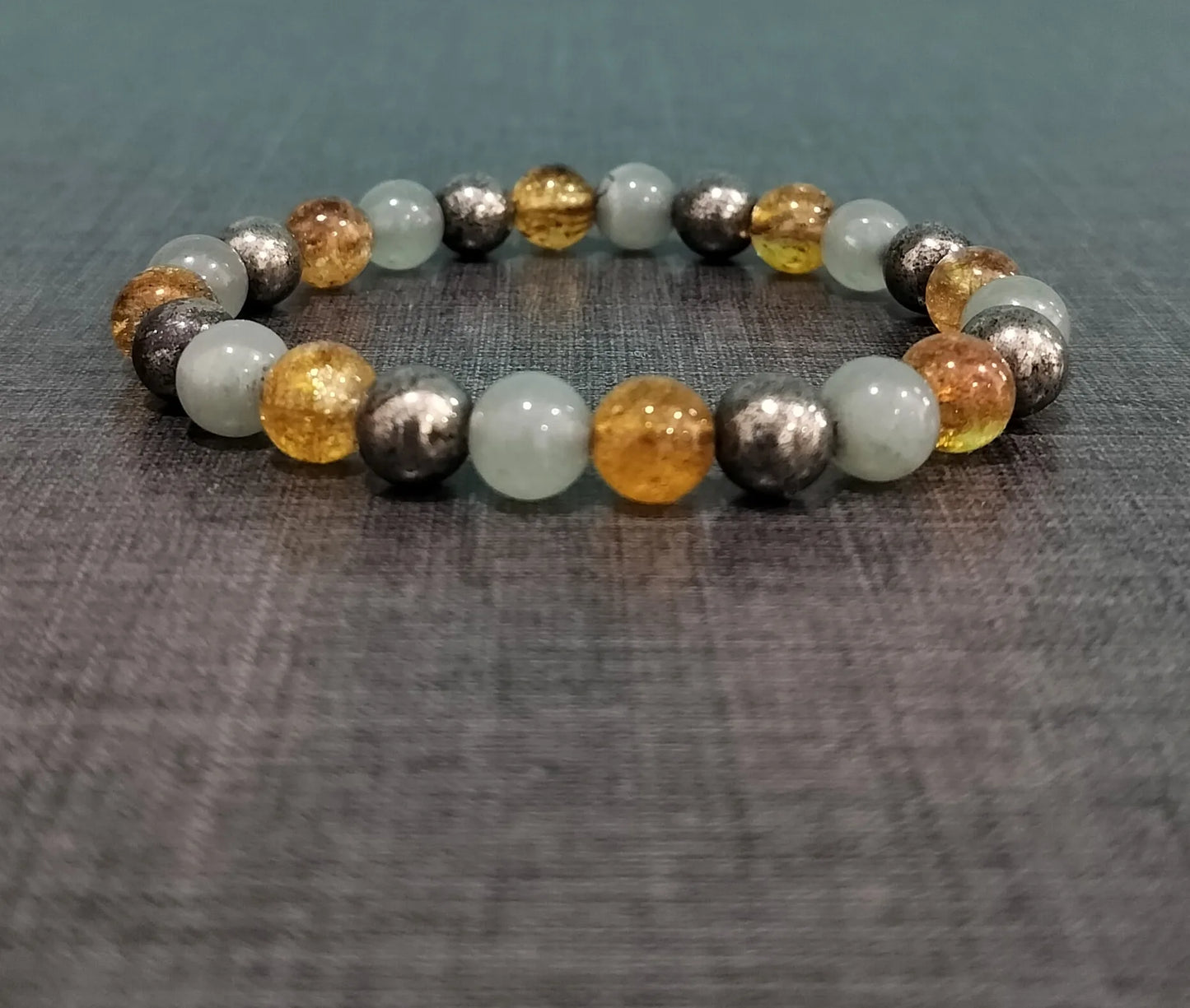 Stylish Money Magnet Bracelet worn on wrist, promoting positive financial energy and abundance.