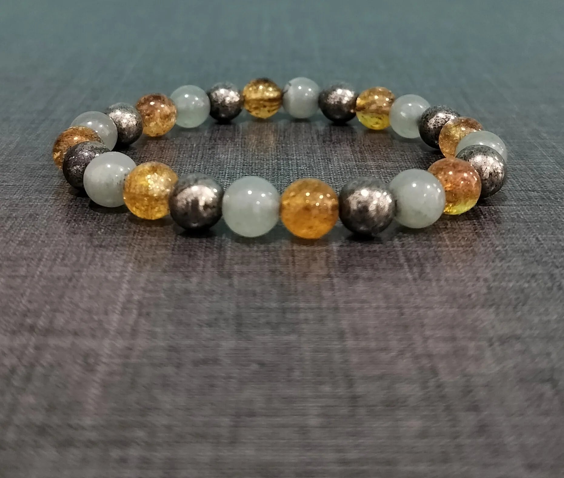 Stylish Money Magnet Bracelet worn on wrist, promoting positive financial energy and abundance.