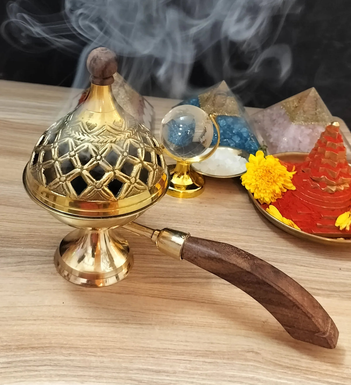 Daani Buy Premium Brass Dhoop Daani for Pooja & Home Temple | My Divine Sutra