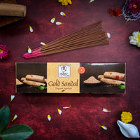 Agarbatti Sandal Gold Manohar – Natural Sandalwood Incense Sticks for Meditation & Purification