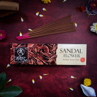 Agarbatti Sandal Flower Manohar – Natural Sandalwood Incense Sticks for Meditation & Cleansing