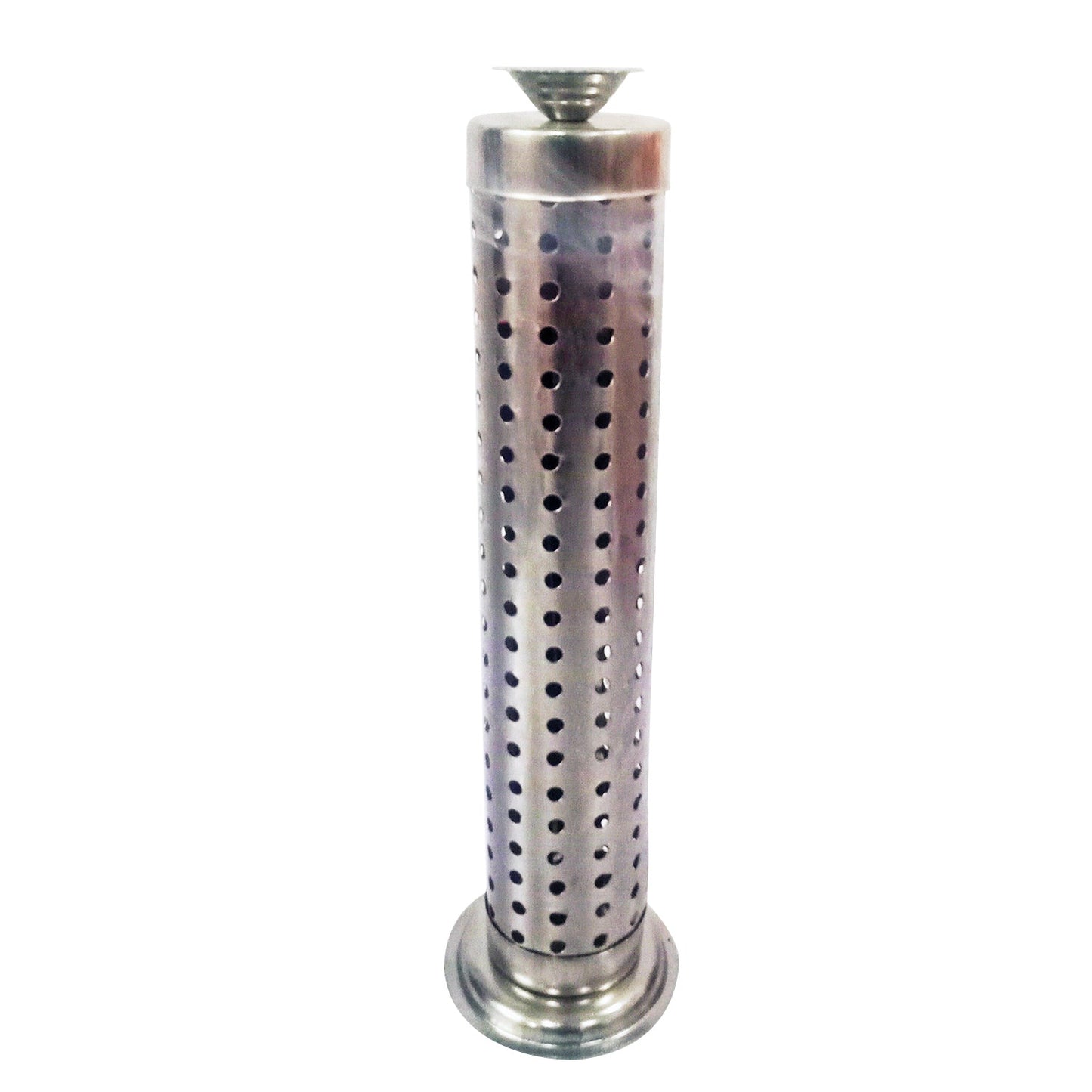 Agarbatti Stand Stainless Steel Agarbatti Stand with Ash Catcher | Incense Holder (Silver)