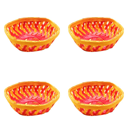 Colorful Bamboo Basket for Dry Fruit Packaging – Perfect for Wedding Gifts