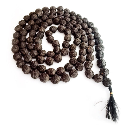 Jaap Mala Natural Black Rudraksh Jaap Mala (108 Beads)